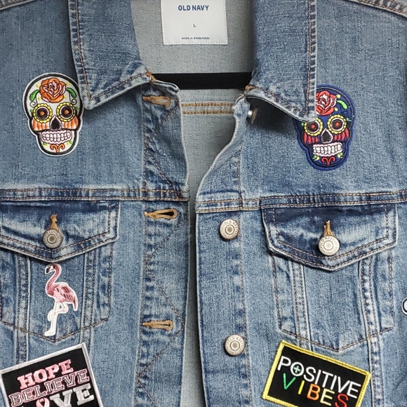 NWT custom 1 of a kind Denim Jacket - Picture 2 of 6